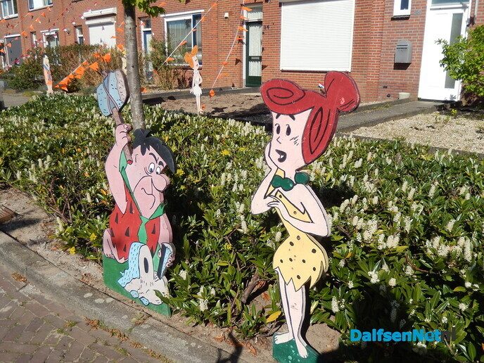 Straatversiering in Dalfsen zelf - Foto: Willy