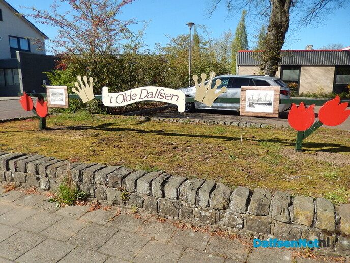 Straatversiering in Dalfsen zelf - Foto: Willy