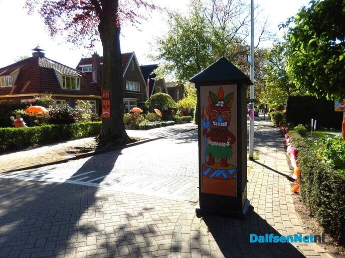 Straatversiering in Dalfsen zelf - Foto: Willy
