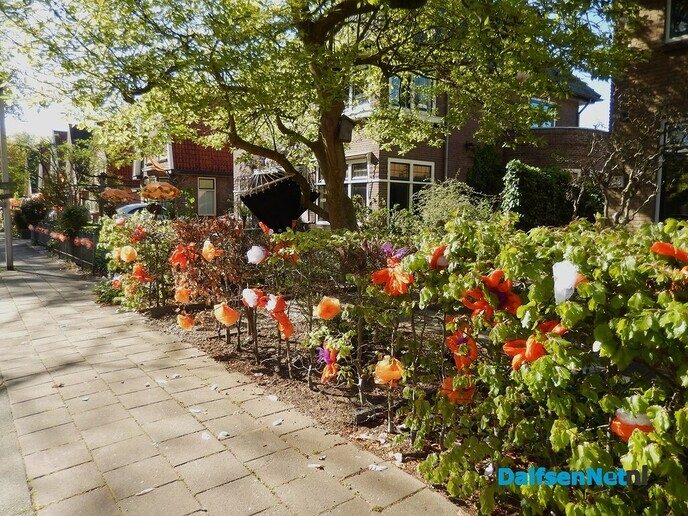Straatversiering in Dalfsen zelf - Foto: Willy
