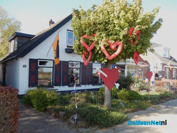 Straatversiering in Dalfsen zelf - Foto: Willy