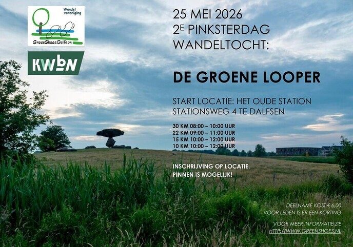 2e Pinksterdag 25 mei wandelevenement “de Groene Looper” - Foto: Eigen geleverde foto