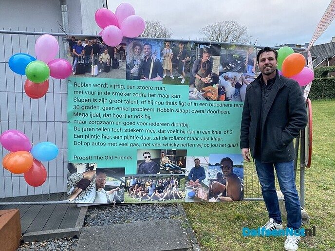Robbin is Abraham, welkom bij de club van 50 (2) - Foto: Ingezonden foto