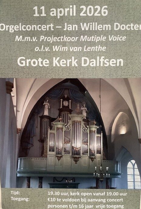 Concert van Jan Willem docter