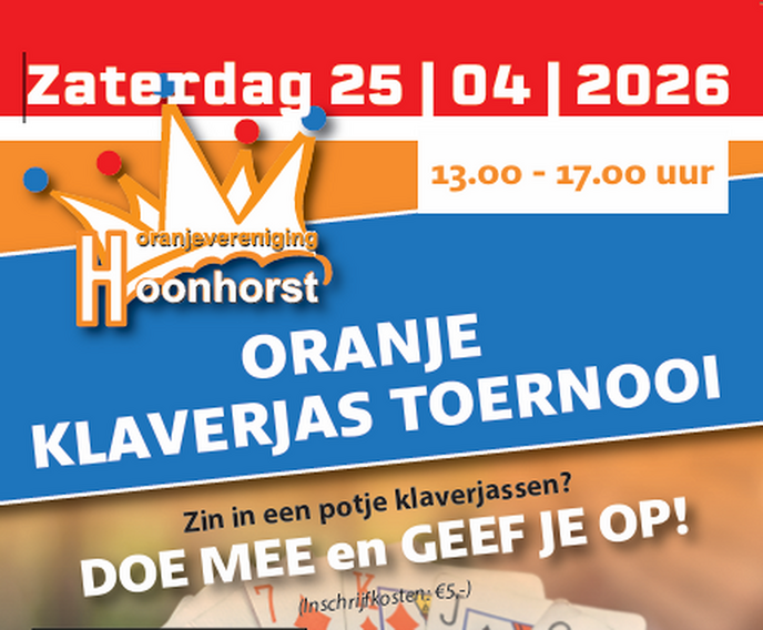 Activiteiten Oranjevereniging Hoonhorst
