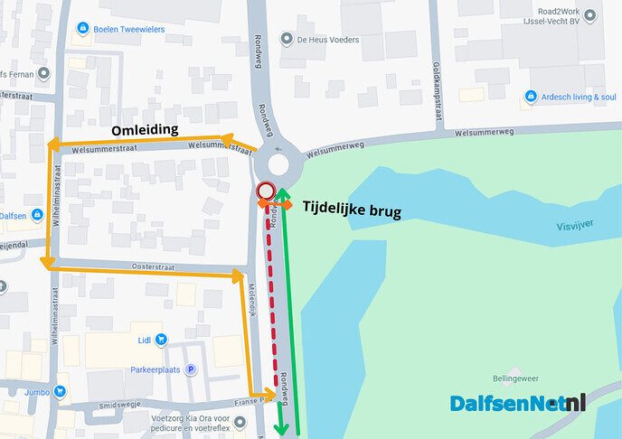 Tijdelijke verkeersmaatregelen rondweg Obstakelloop - Foto: Ingezonden foto