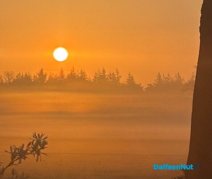 Het beloofd een mooie dag te worden …. - Foto: Willie uut Hessum