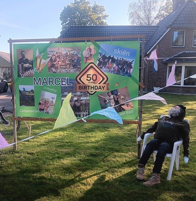 Feest aan de Erfgenamenweg: Marcel 50 - Foto: Ingezonden foto