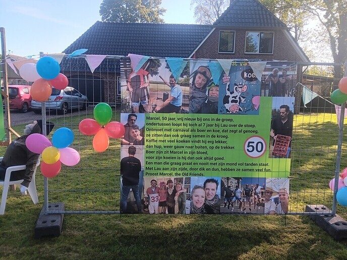 Feest aan de Erfgenamenweg: Marcel 50 - Foto: Ingezonden foto
