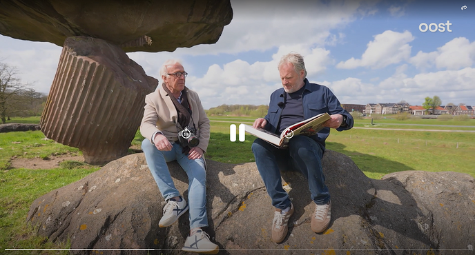 Andre van de Zee op bezoek bij Frans De Jong Dalfsen
