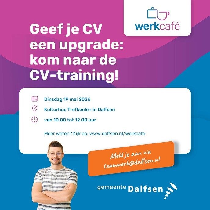 19 mei: CV-training bij het Werkcafé - Foto: Ingezonden foto