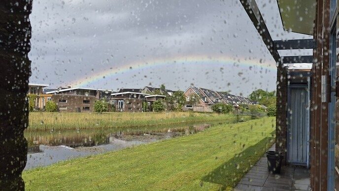 Regenboog in het Vechtdal - Foto: Ingezonden foto