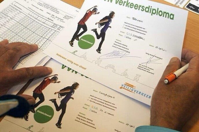 Verkeersdiploma op zak: en fietsen maar