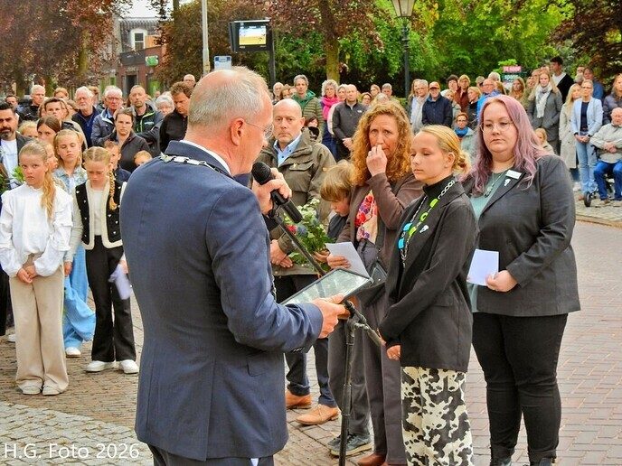 Herdenking gevallenen Nieuwleusen 4 mei.