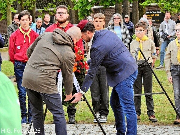 Herdenking gevallenen Nieuwleusen 4 mei.