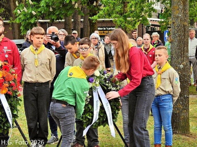 Herdenking gevallenen Nieuwleusen 4 mei.