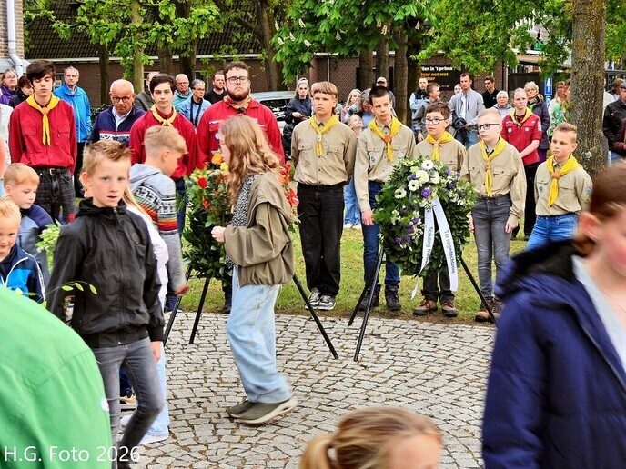 Herdenking gevallenen Nieuwleusen 4 mei.