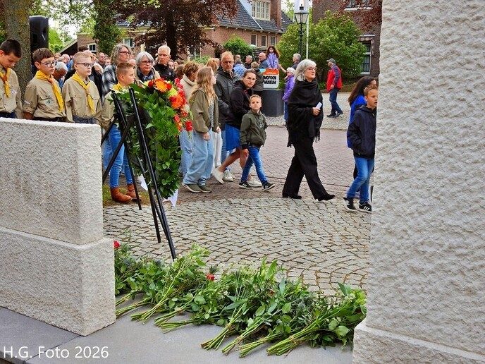 Herdenking gevallenen Nieuwleusen 4 mei.
