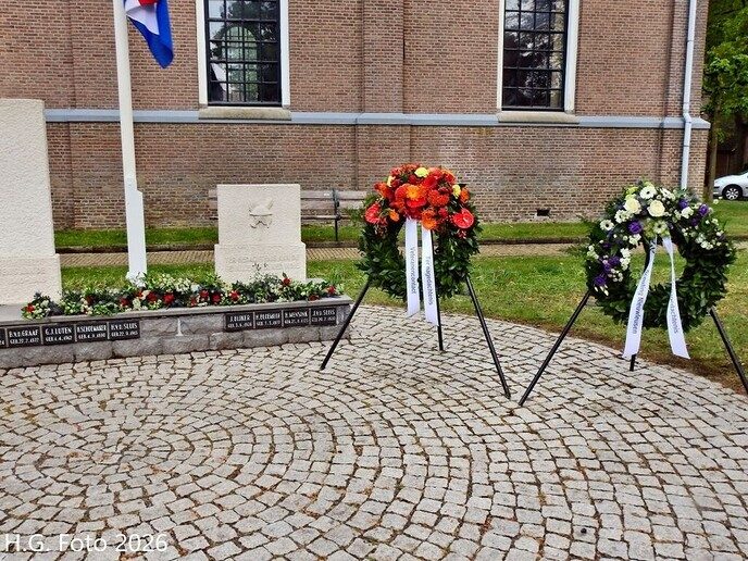 Herdenking gevallenen Nieuwleusen 4 mei.