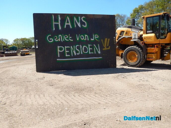 Fiets je morgen nog langs de uitbreiding? Hans Bloo stopt morgen - Foto: Willy