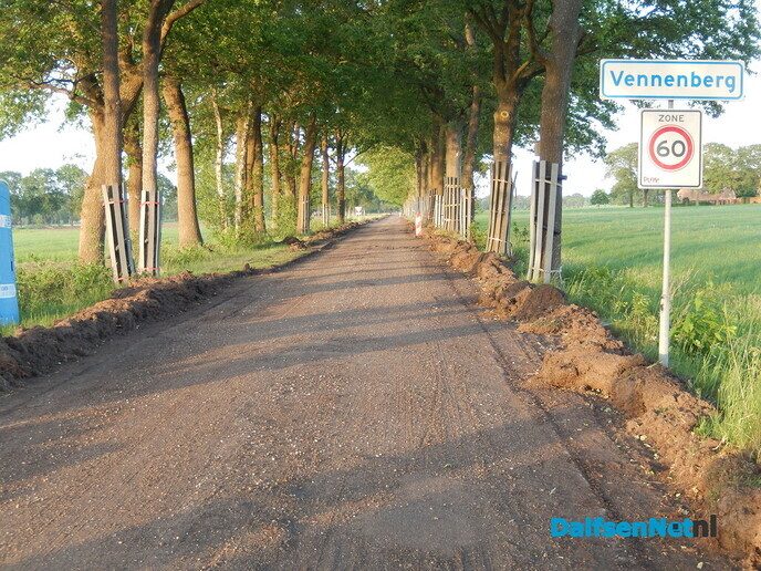 Wegwerkzaamheden  aan de Kottersweg - Foto: Willy