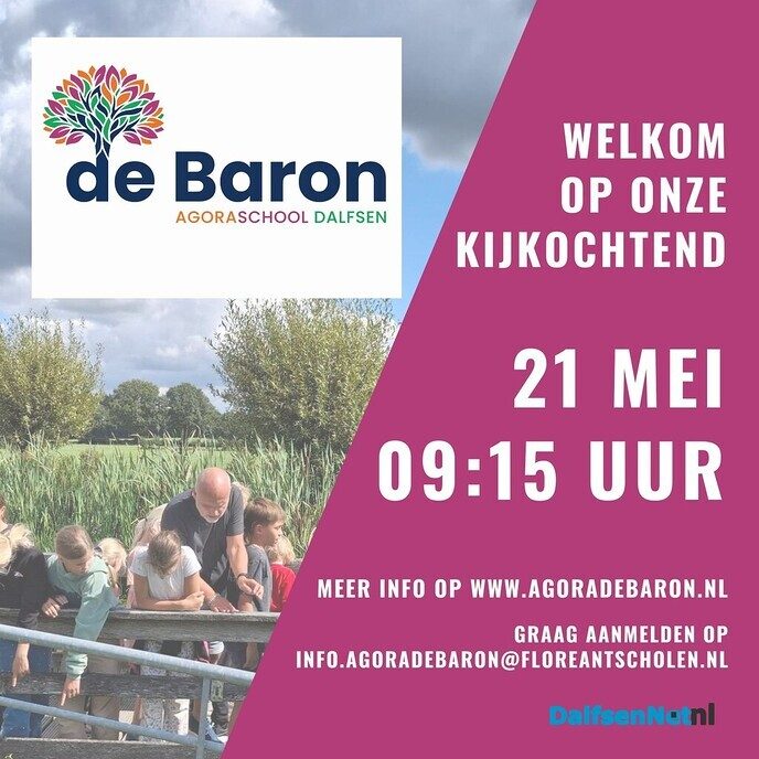 Kijkochtend Agora-onderwijs op basisschool De Baron in Dalfsen - Foto: Ingezonden foto