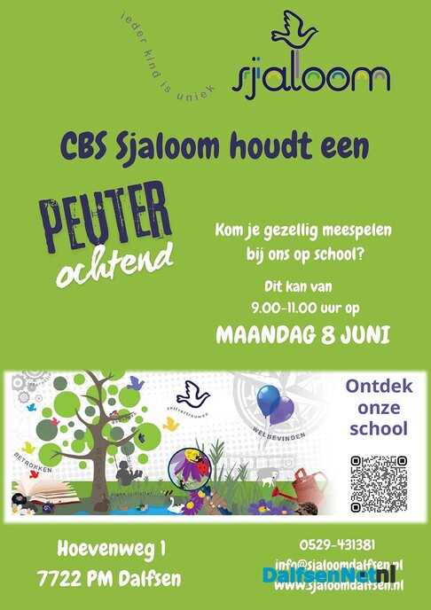 Peuterochtend CBS Sjaloom 8 juni