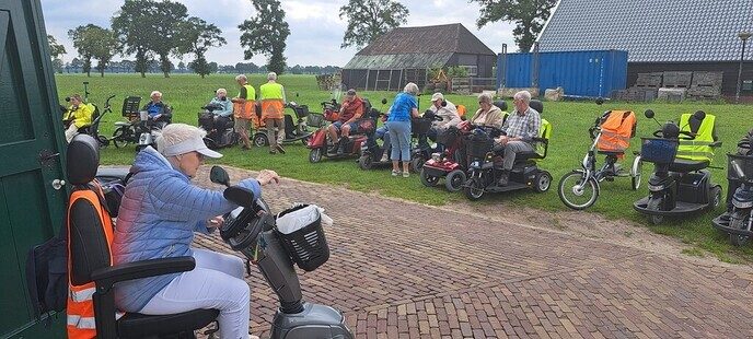 Scootmobiel-, driewieler- en rolstoelrit naar molen Massier