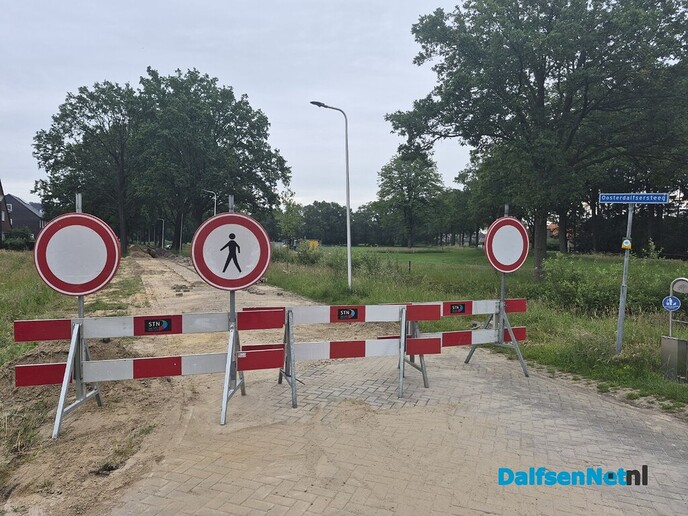 Oosterdalfsersteeg 3 weken dicht