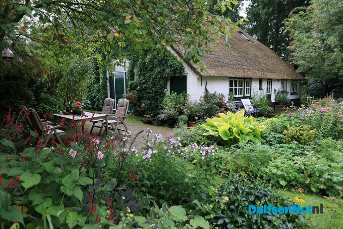 Open tuin net over gemeente grens van Dalfsen - Foto: Ingezonden foto