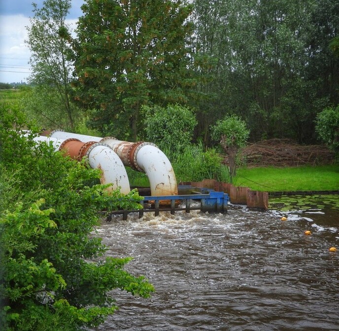 Het historische gemaal streukelerzijl