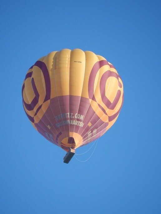 Gezellig in de lucht vanavond boven Dalfsen