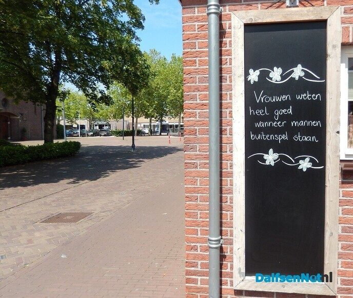 Nieuwe spreuk langs de straat