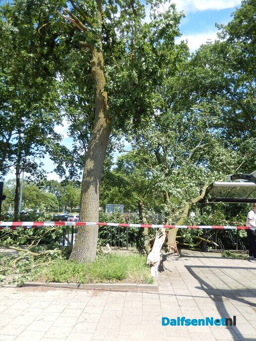 De storm, ook bij station - Foto: Willy