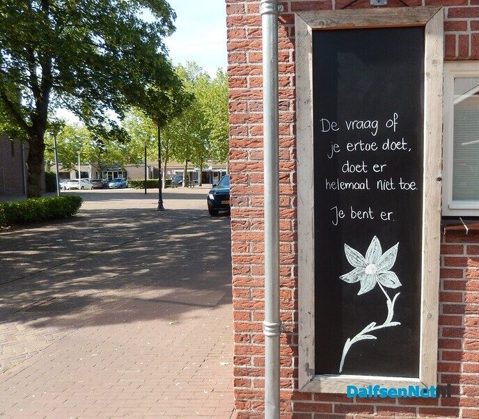 Een nieuwe spreuk langs de straat