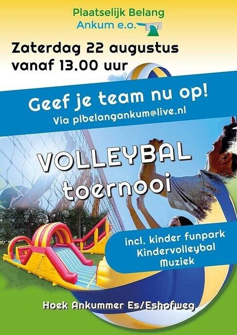 Volleybal toernooi plaatselijk belang Ankum