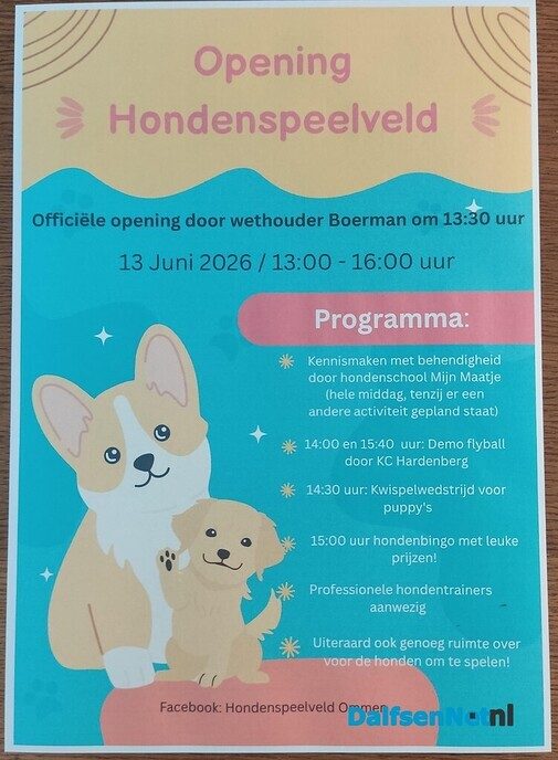 Opening hondenlosloopveld Ommen - Foto: Ingezonden foto