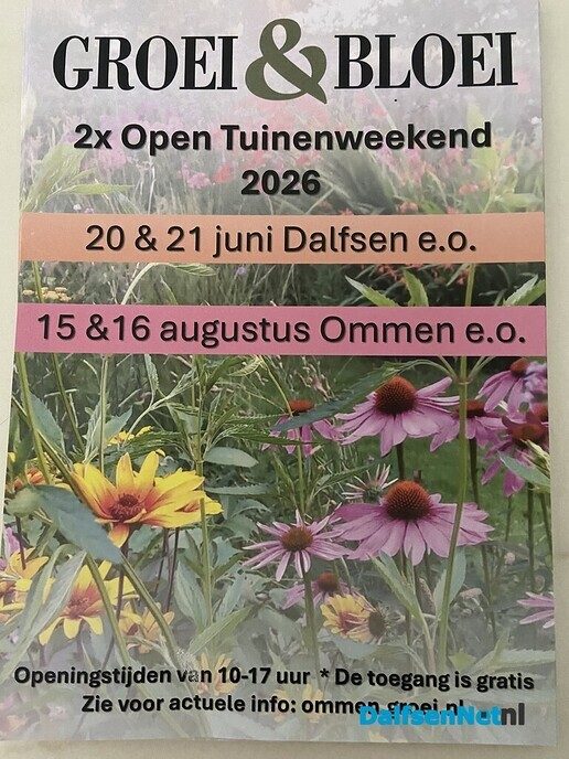 Open tuinweekend Dalfsen - Foto: Ingezonden foto