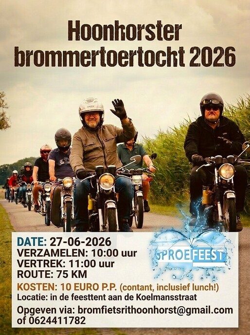 3e editie brommertoertocht Hoonhorst
