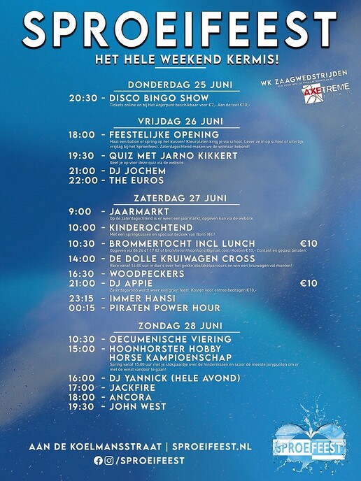 Programma sproeifeest