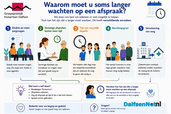 Oplopende wachttijden bij de huisarts