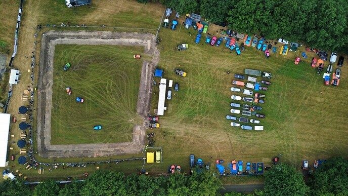 Dronebeelden autorodeo - Foto: Tygo Bovendorp