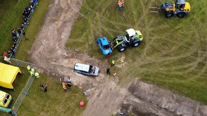 Dronebeelden autorodeo - Foto: Tygo Bovendorp
