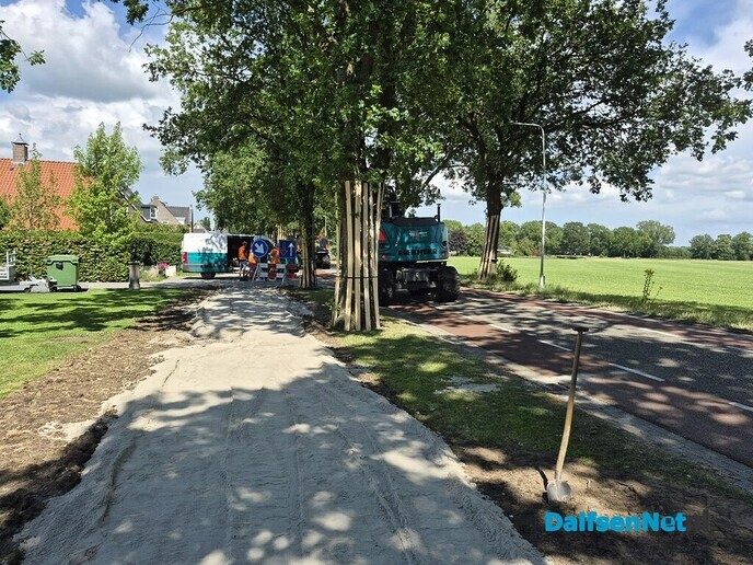 Aanleg voetpad Welsummerweg - Foto: Ingezonden foto