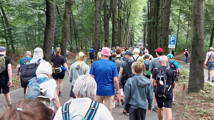 Evert Jan Pasman liep vandaag in Groesbeek: en al die anderen ook - Foto: Evert Jan Pasman