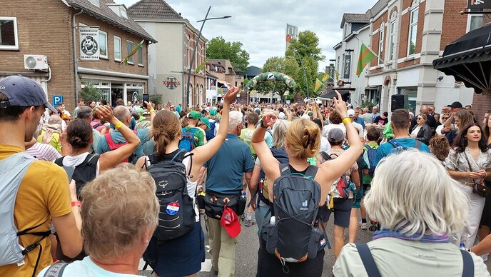 Evert Jan Pasman liep vandaag in Groesbeek: en al die anderen ook - Foto: Evert Jan Pasman