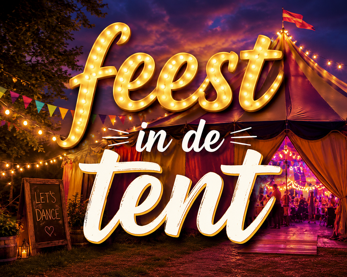 Feest in de tent, zelfs met de Stuwzangers - Foto: Ingezonden foto
