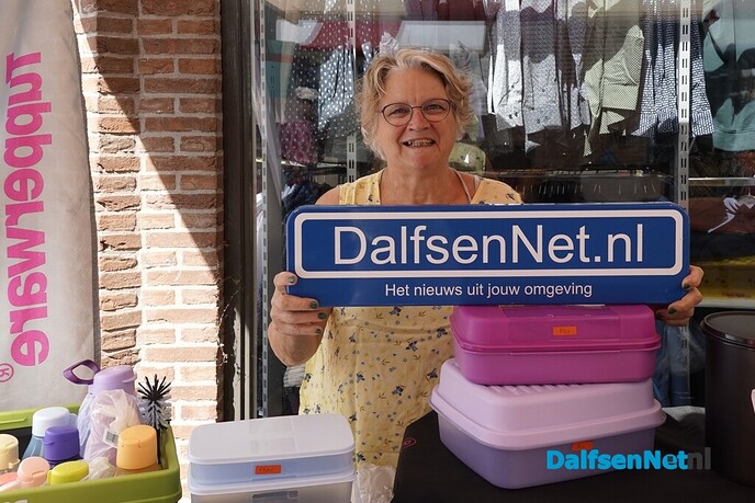 Bordje DalfsenNet op tweede Blauwe Bogen Dag - Foto: Paul Scholten