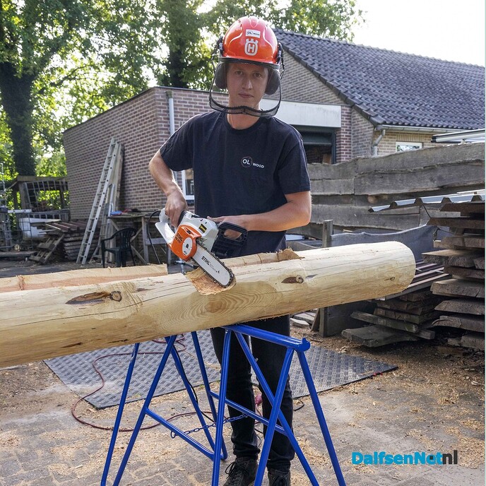 Olav Bekedam is de jonge eigenaar van OLwood - Foto: Paul Scholten