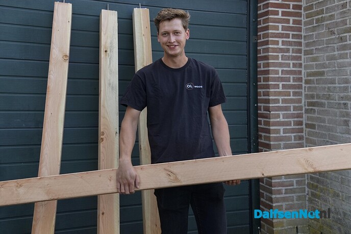 Olav Bekedam is de jonge eigenaar van OLwood - Foto: Paul Scholten